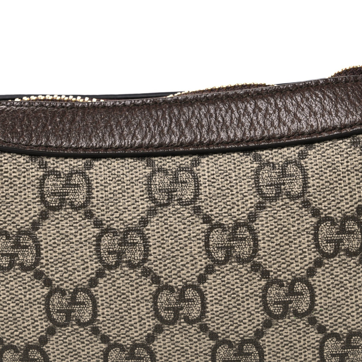 GG Supreme Monogram Textured Calfskin Web Mini Ophidia Half Moon Hobo Beige Ebony New Acero wholesalehk.shop