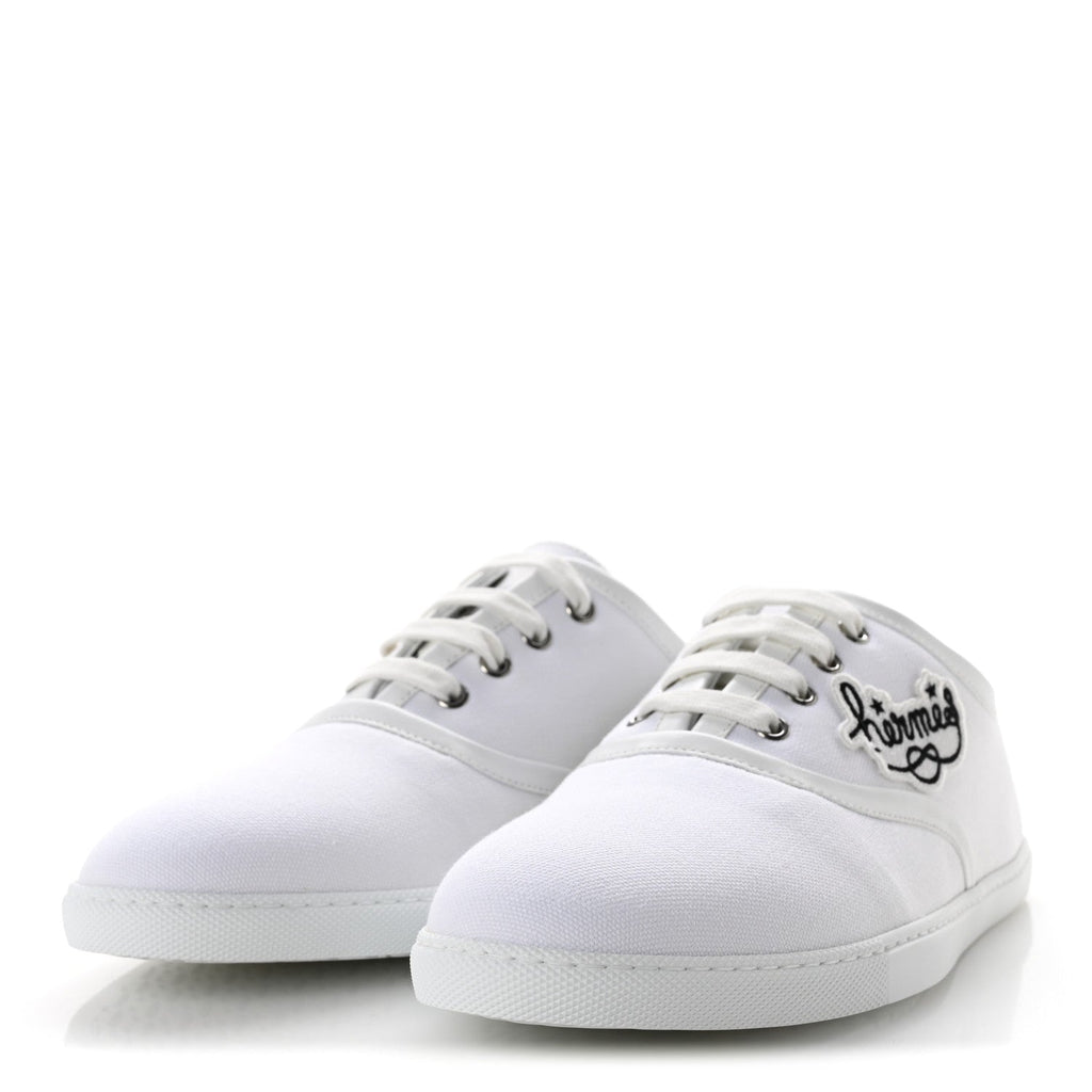Canvas Embroidered Innocent Sneakers 41 White wholesalehk.shop