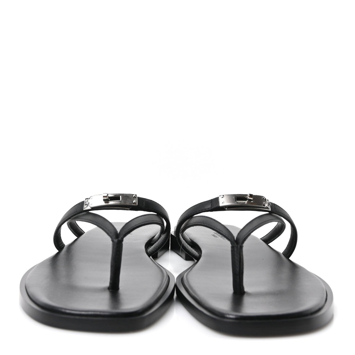 Calfskin Miss Sandals 37 Black wholesalehk.shop