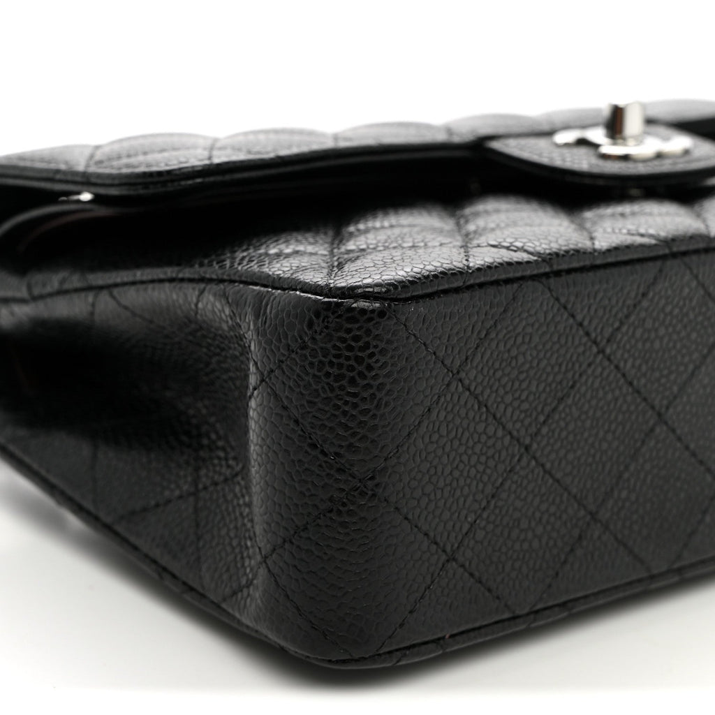 Caviar Quilted Small Double Flap Black wholesalehk.shop