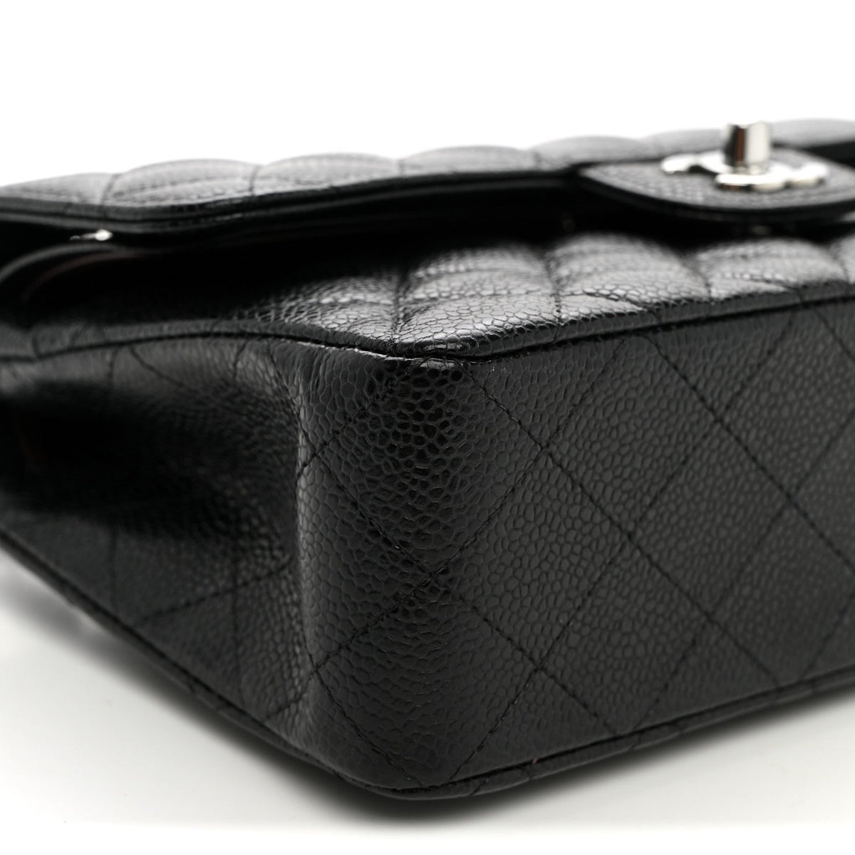 Caviar Quilted Small Double Flap Black wholesalehk.shop