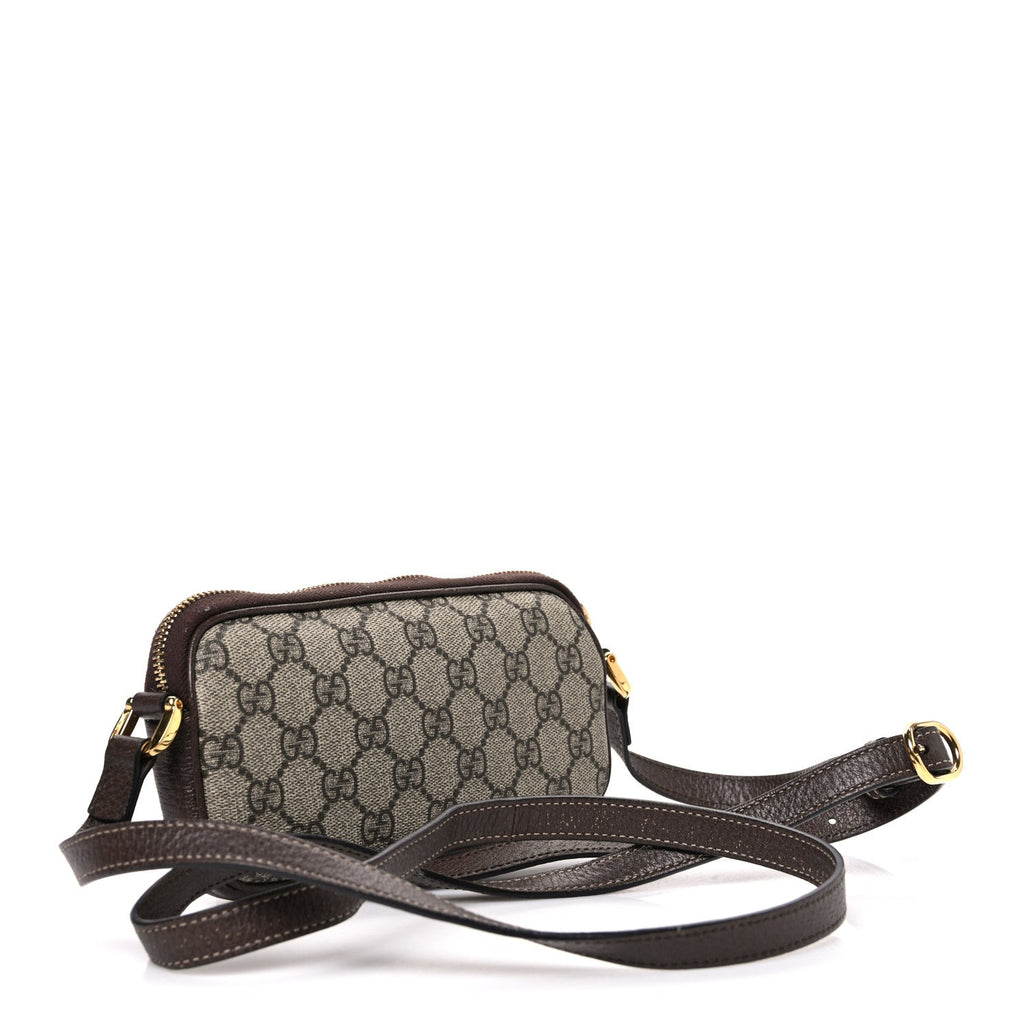 GG Supreme Monogram Web Mini Ophidia GG Bag Brown wholesalehk.shop