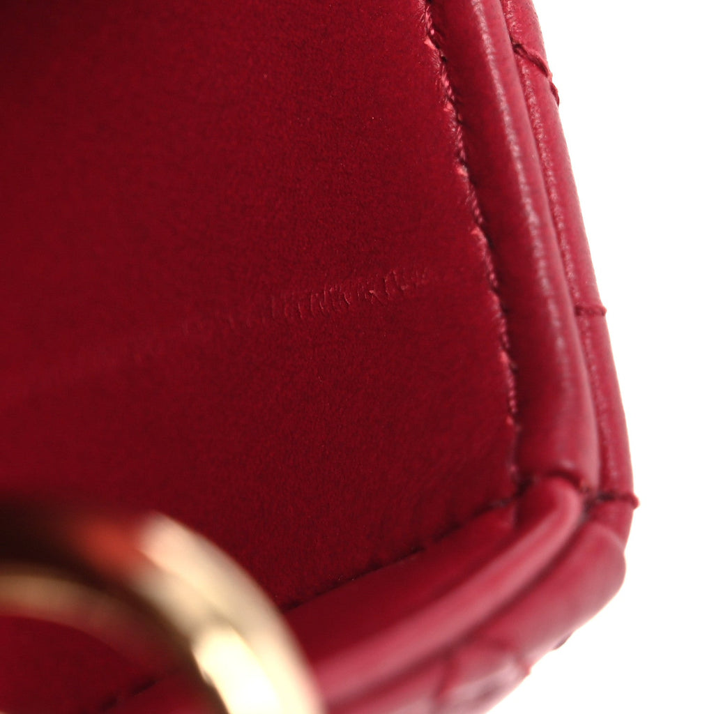 Lambskin Cannage Small My ABCDior Lady Dior Red wholesalehk.shop