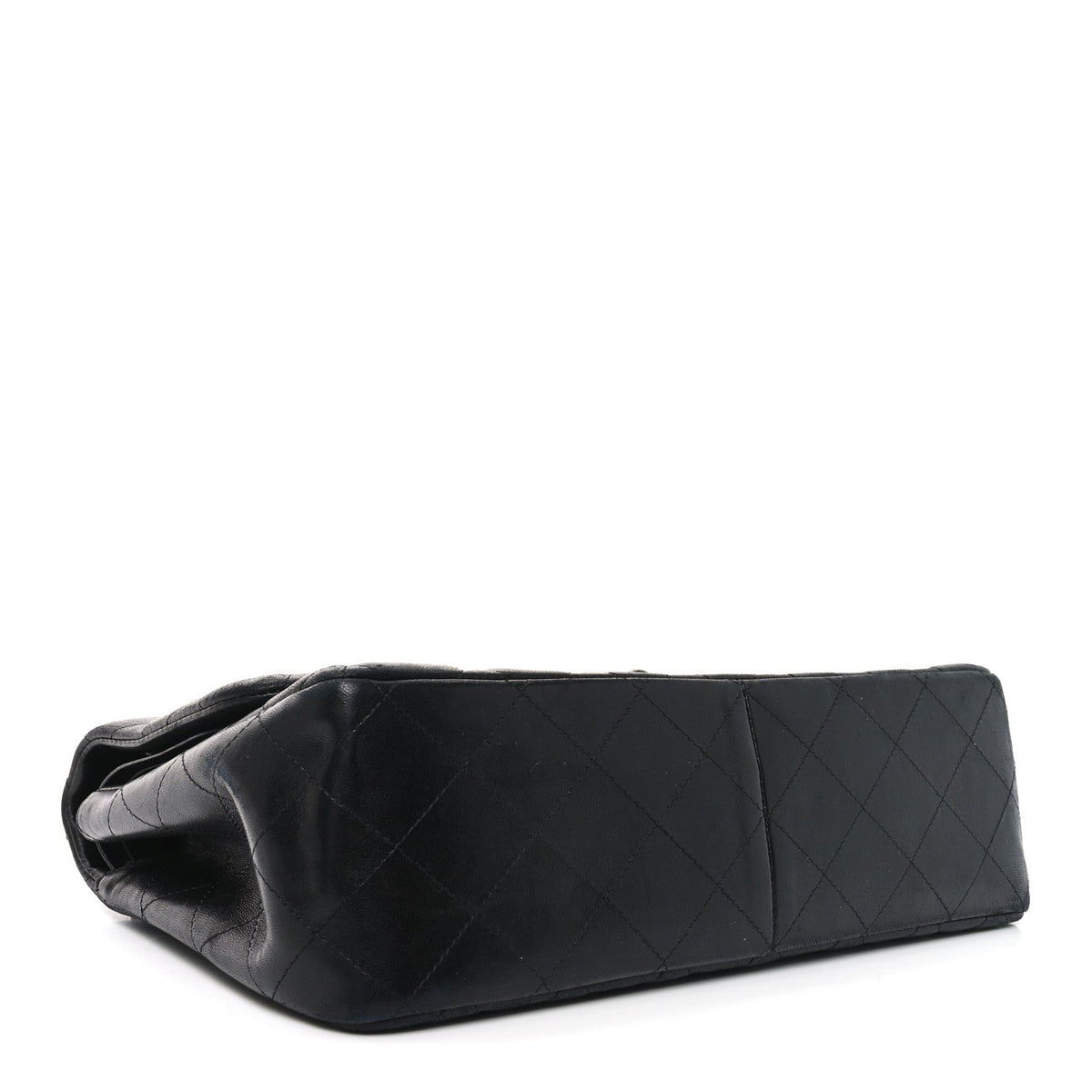 Lambskin Quilted Jumbo Double Flap So Black wholesalehk.shop
