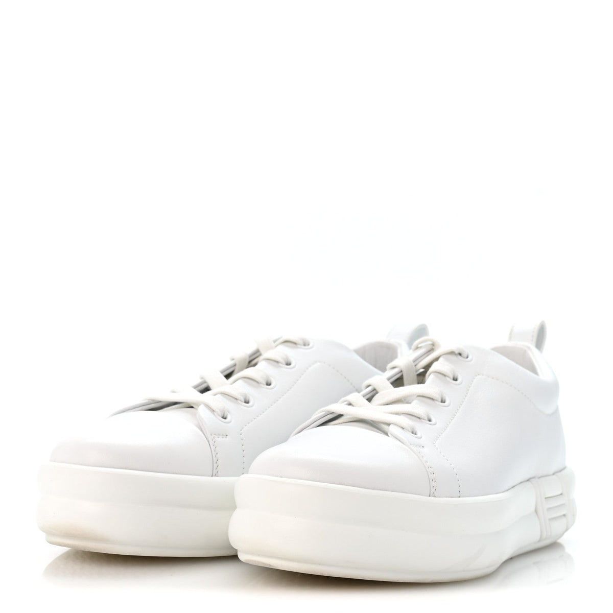 Calfskin Womens Happy Sneakers 38 White wholesalehk.shop
