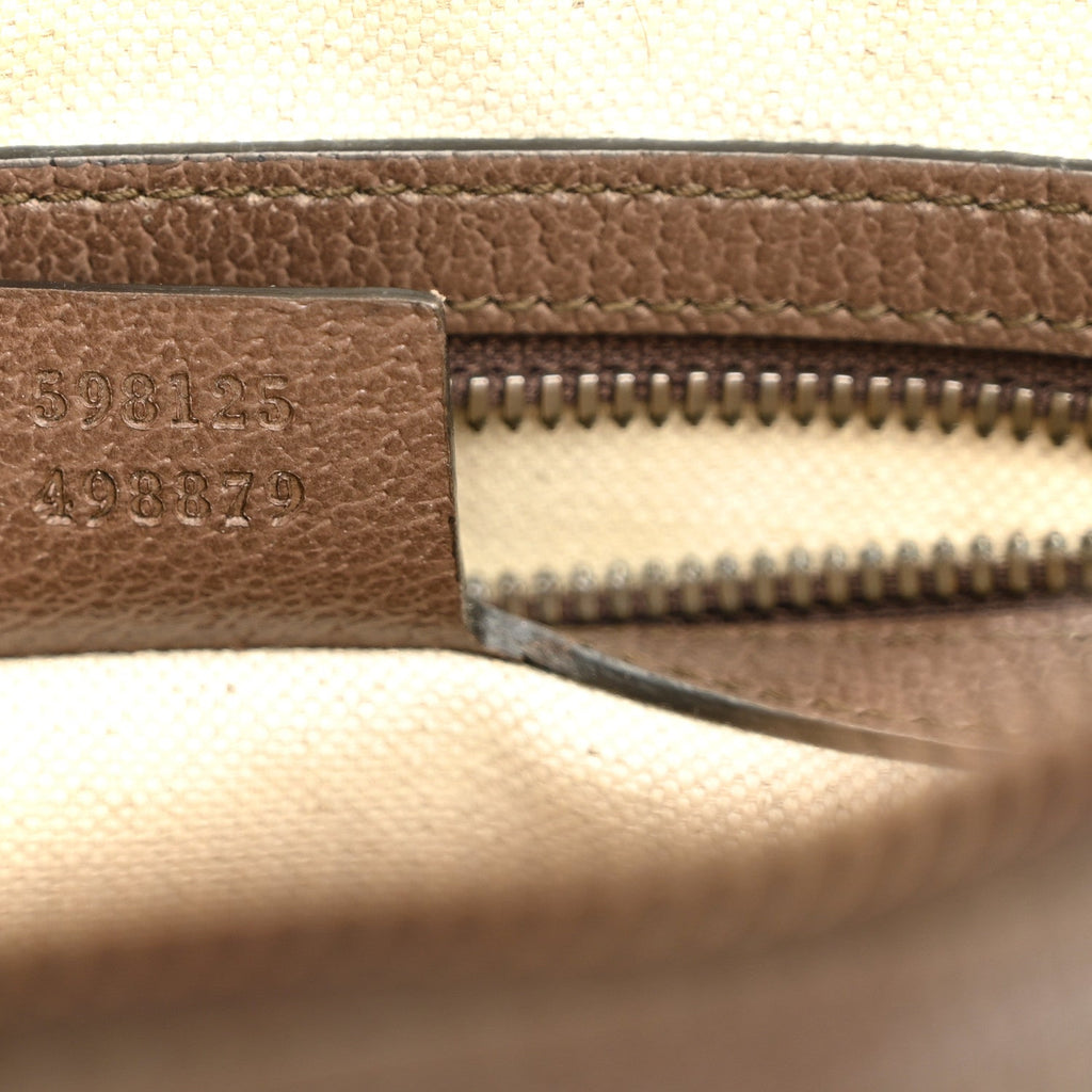 GG Supreme Monogram Web Small Ophidia Half Moon Hobo Brown wholesalehk.shop