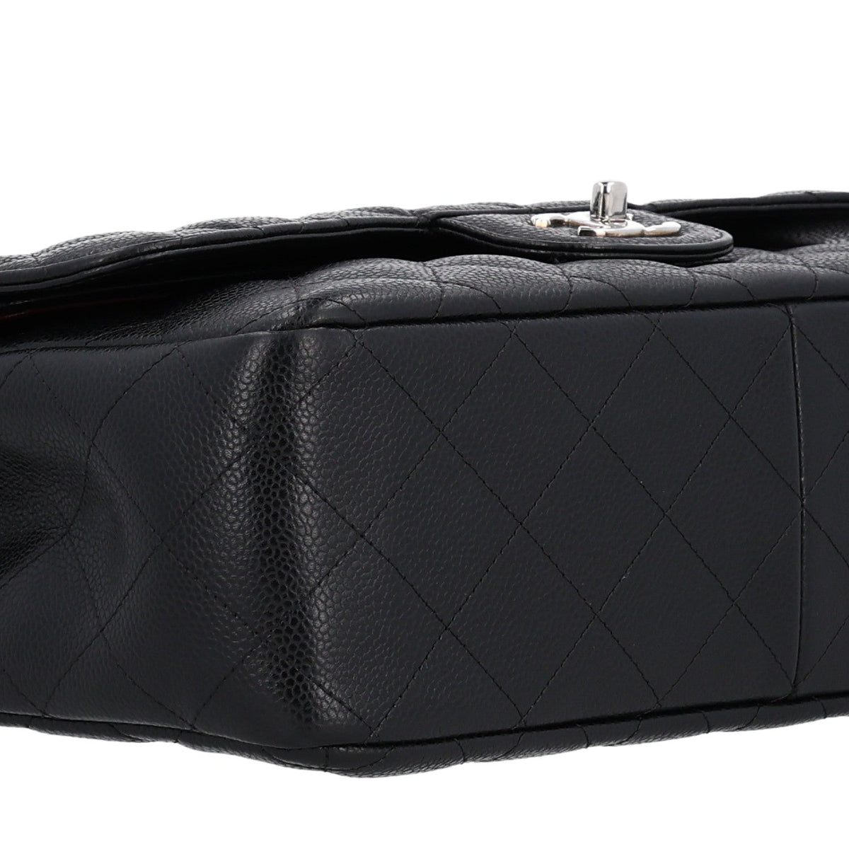 Caviar Quilted Jumbo Double Flap Black wholesalehk.shop