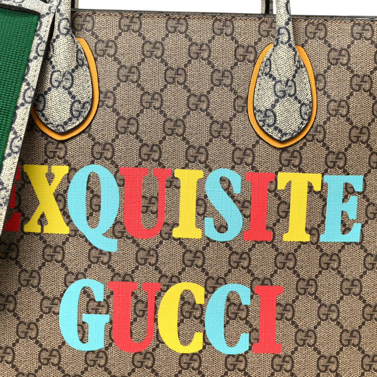 GG Supreme Monogram Exquisite Small Tote Beige Ebony Blue Crop Live Red wholesalehk.shop