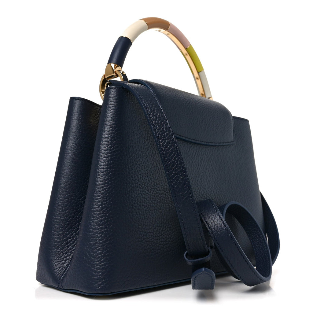 Taurillon Kintsugi Capucines MM Navy £¨ Direct shipment via from wholesalehk.shop