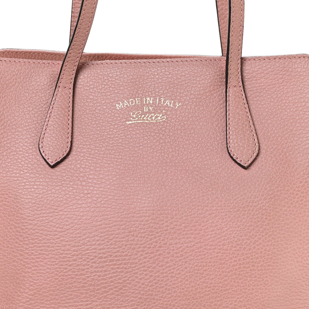 Dollar Calfskin Small Swing Tote Soft Pink wholesalehk.shop