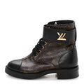Calfskin Monogram Wonderland Flat Ranger Boots 39 Black £¨ Direct shipment via from wholesalehk.shop