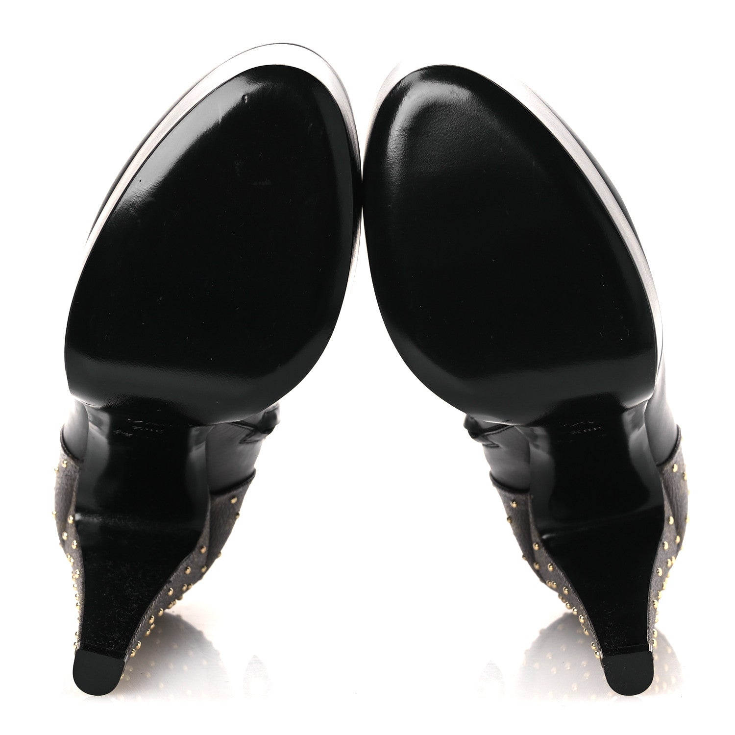 Soft Calfskin Monogram Afterglow Platform Ankle Boots 38.5 Black £¨ Direct shipment via from wholesalehk.shop
