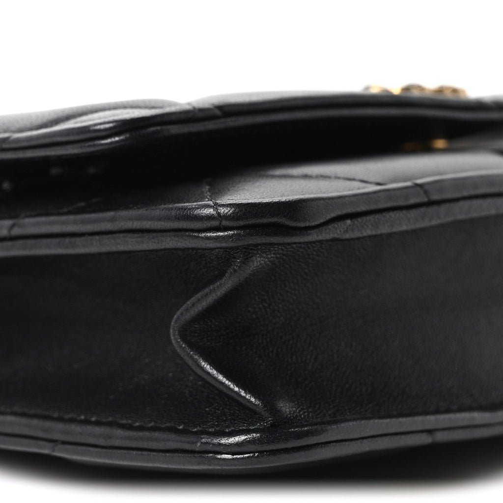 Lambskin Quilted Chanel 19 Wallet On Chain WOC Black wholesalehk.shop
