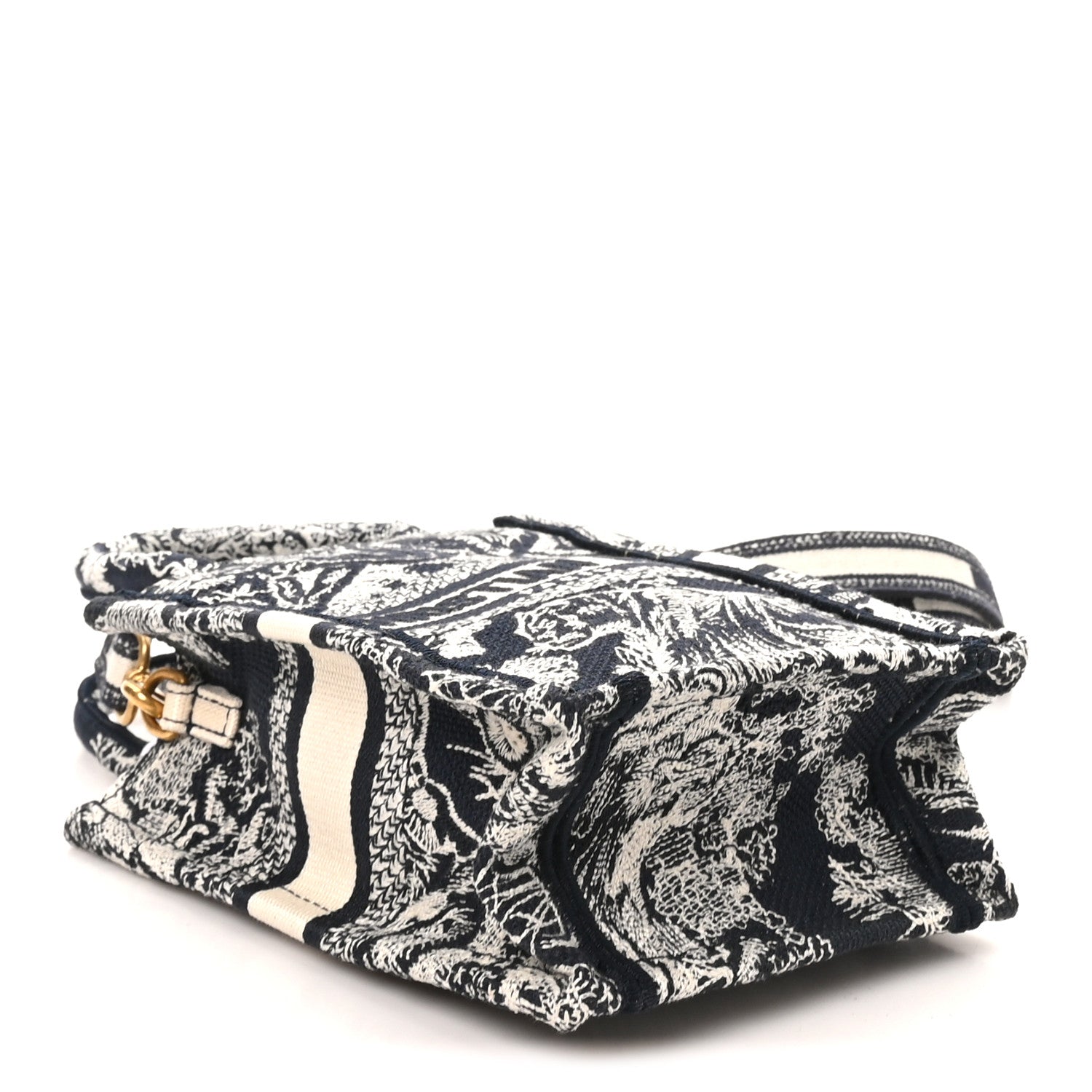 Canvas Toile de Jouy Reverse Embroidered Mini Book Tote Phone Bag  Blue £¨ Direct shipment via from wholesalehk.shop