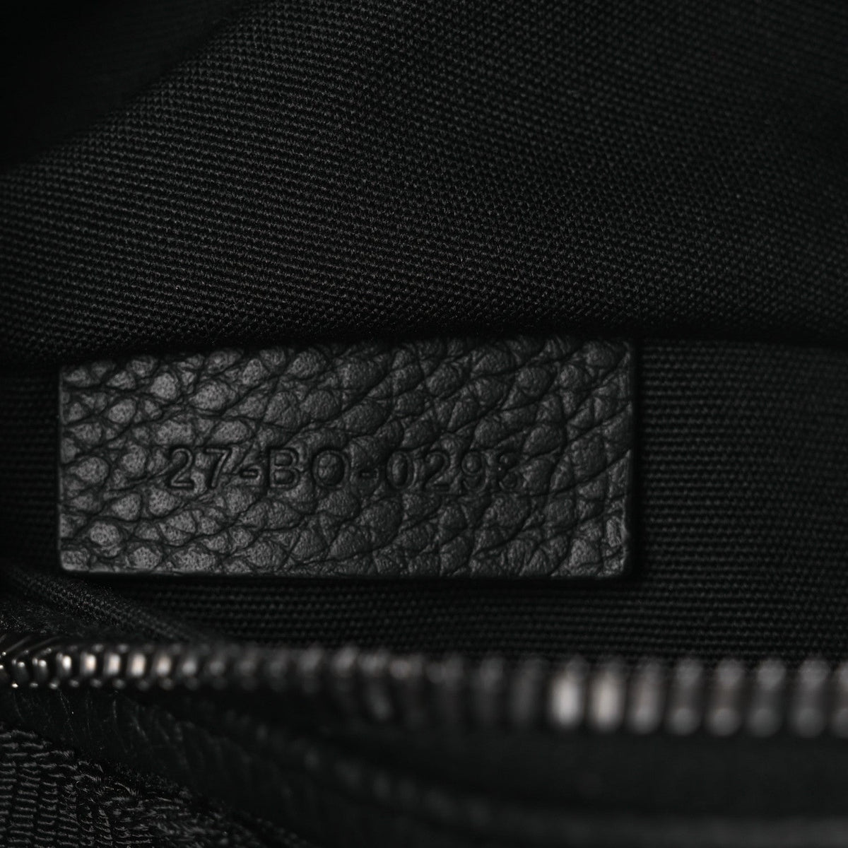 Grained Calfskin Oblique Scarab Sling Bag Black wholesalehk.shop