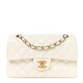 Caviar Quilted Small Double Flap White wholesalehk.shop