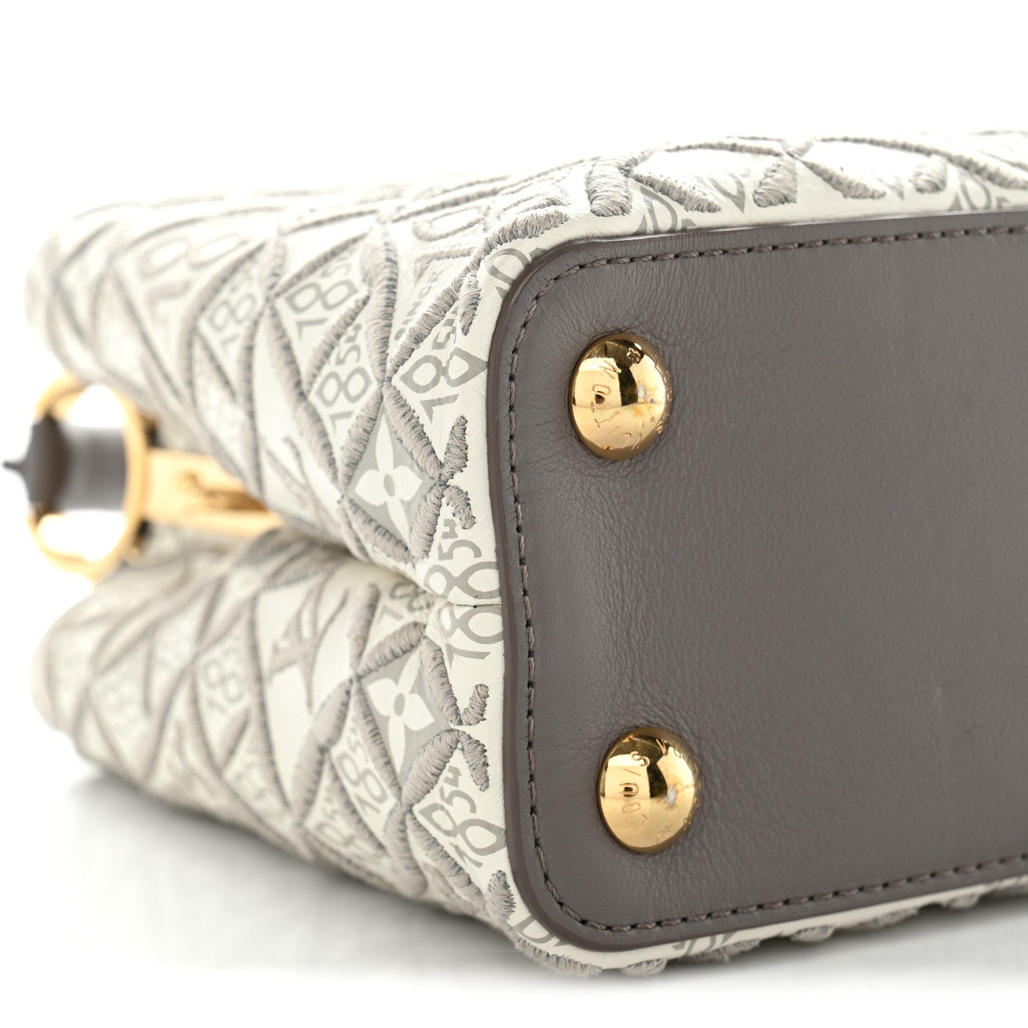 Calfskin Since 1854 Embroidered Capucines BB Ecru Taupe £¨ Direct shipment via from wholesalehk.shop