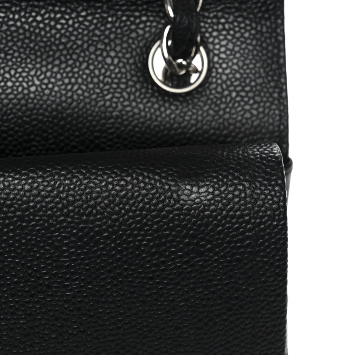 Caviar Quilted Jumbo Double Flap Black wholesalehk.shop