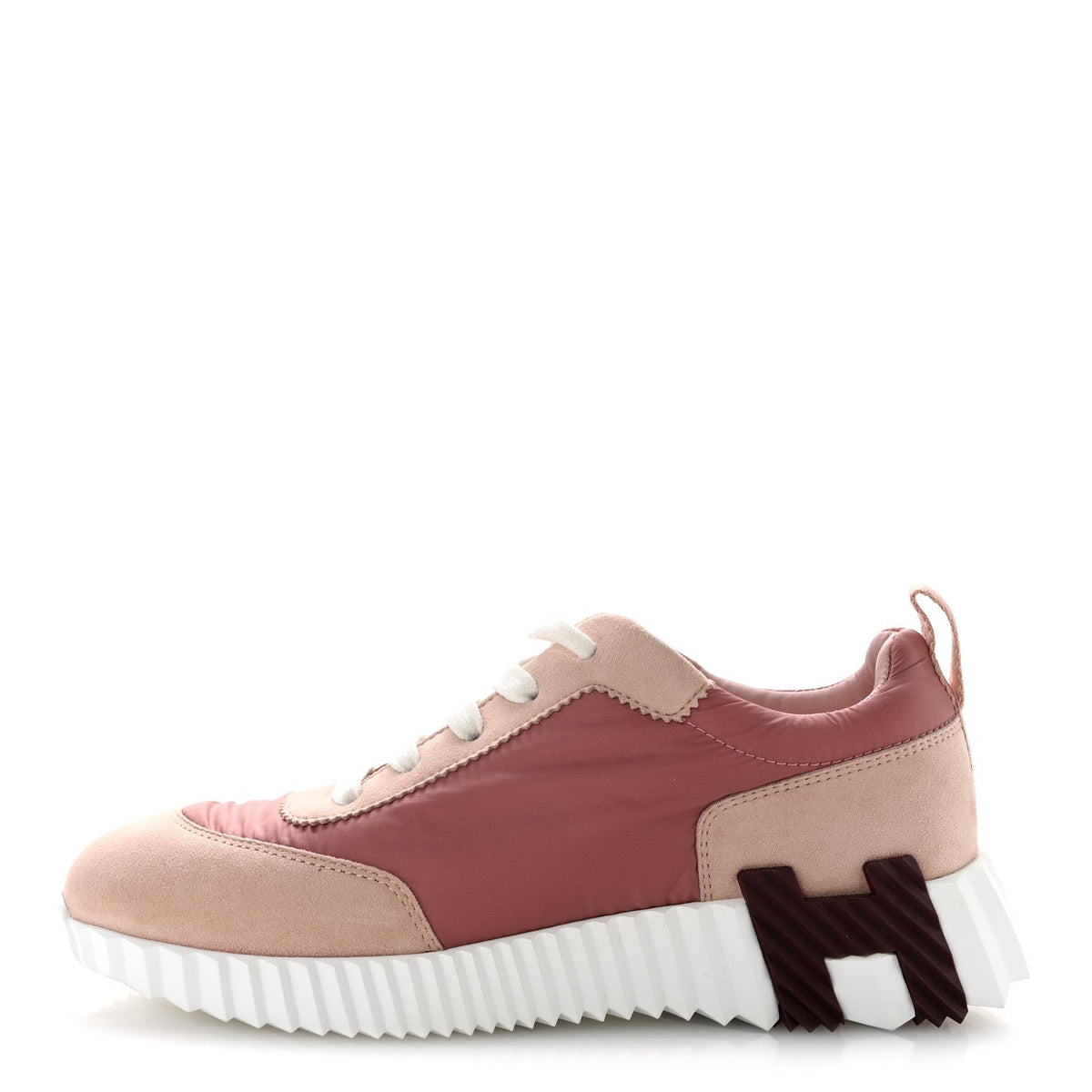 Parachute Fabric Suede Goatskin Bouncing Sneakers 35 Rose Rose Opaline wholesalehk.shop