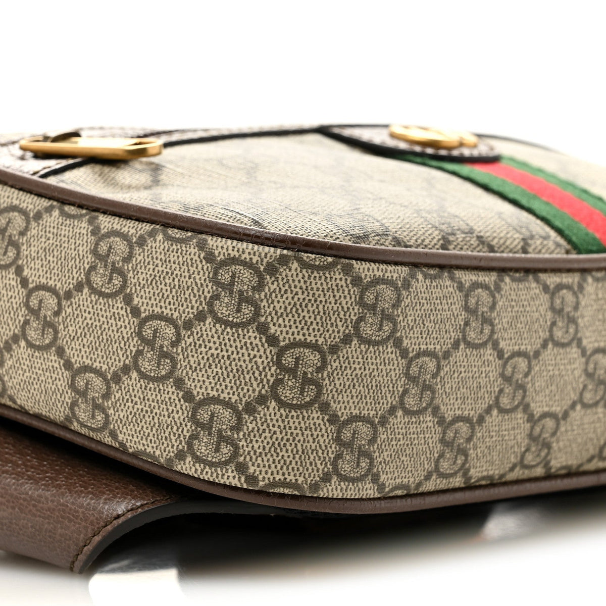 Soft GG Supreme Monogram Medium Ophidia Belt Bag Dark Brown wholesalehk.shop