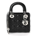 Lambskin Cannage Mini Lady Dior Black wholesalehk.shop