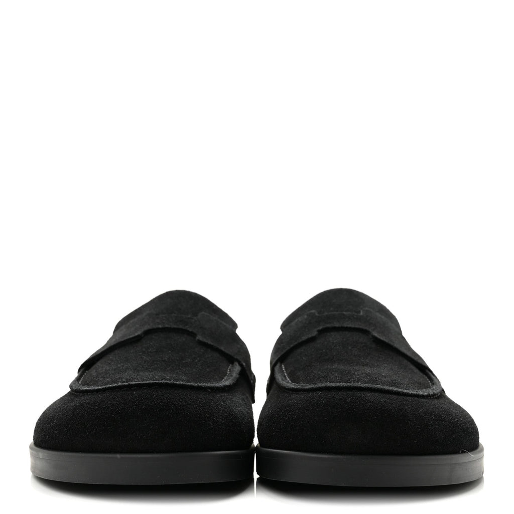 Suede Calfskin Go Mules 40 Black wholesalehk.shop