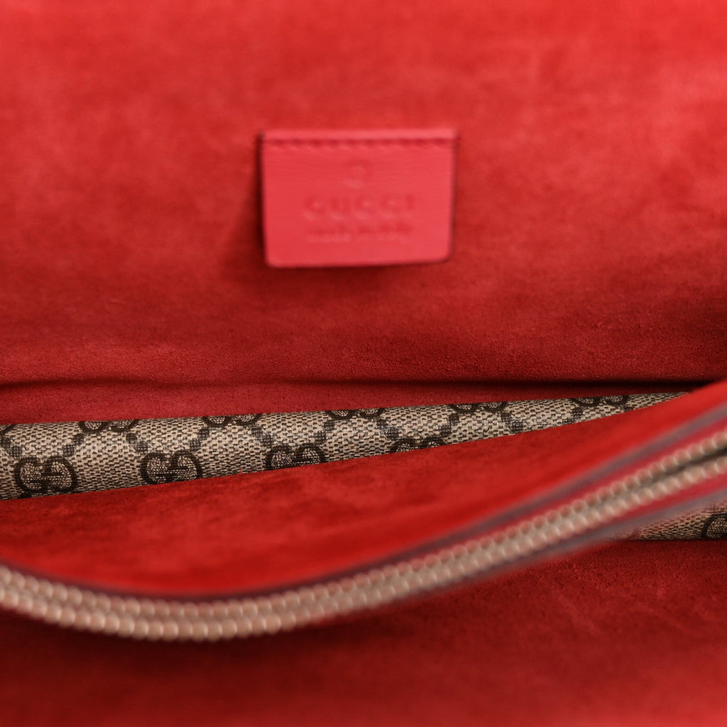 GG Supreme Monogram Small Dionysus Shoulder Bag Red wholesalehk.shop