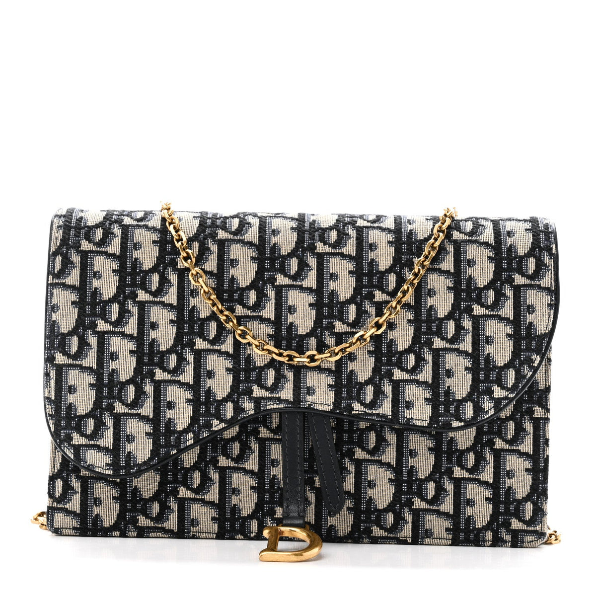 Oblique Saddle Chain Pouch Blue wholesalehk.shop