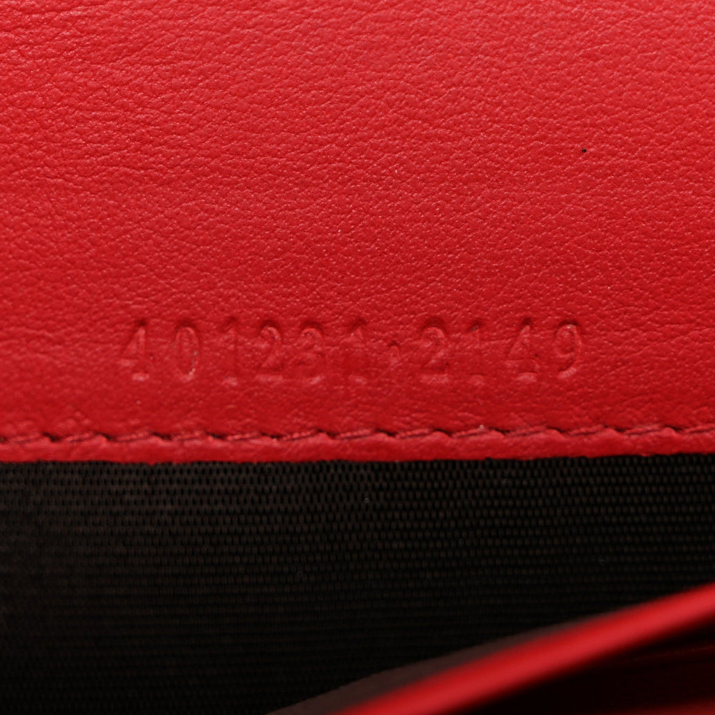 GG Supreme Monogram Mini Dionysus Chain Wallet Beige Vulcanic Red wholesalehk.shop