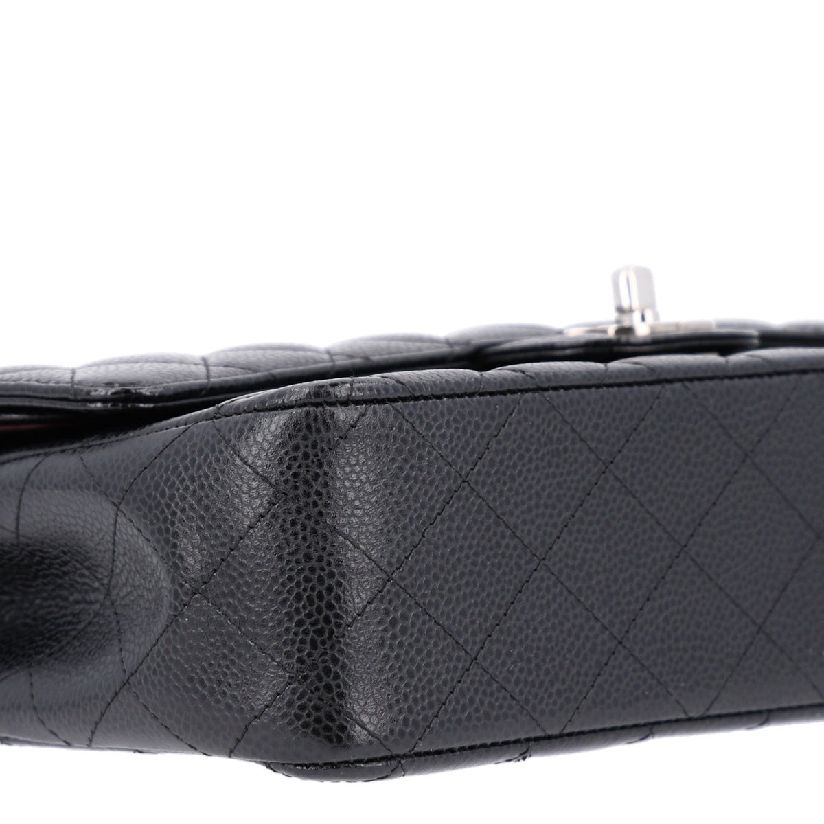 Caviar Quilted Medium Double Flap Black wholesalehk.shop