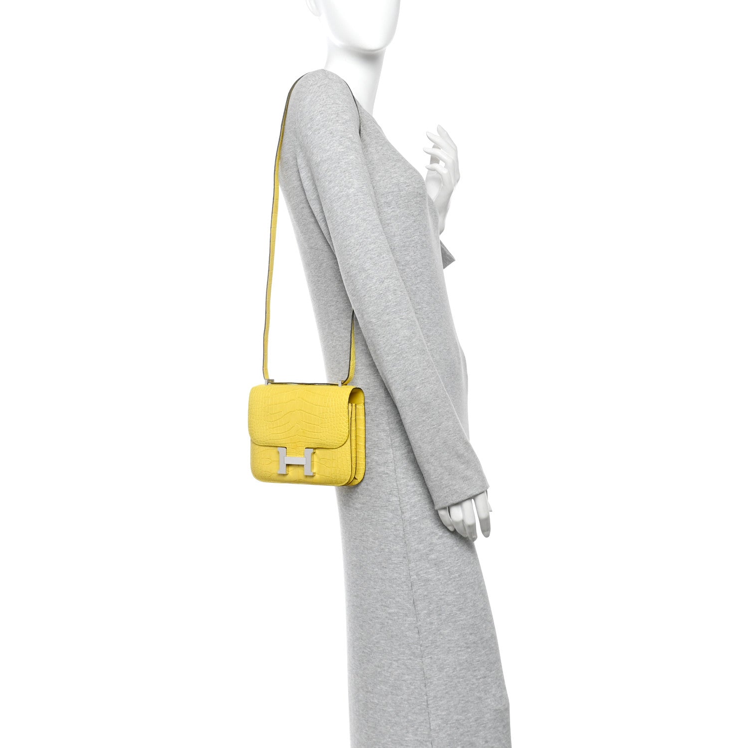 Matte Alligator Constance 18 Mimosa £¨ Direct shipment via from wholesalehk.shop