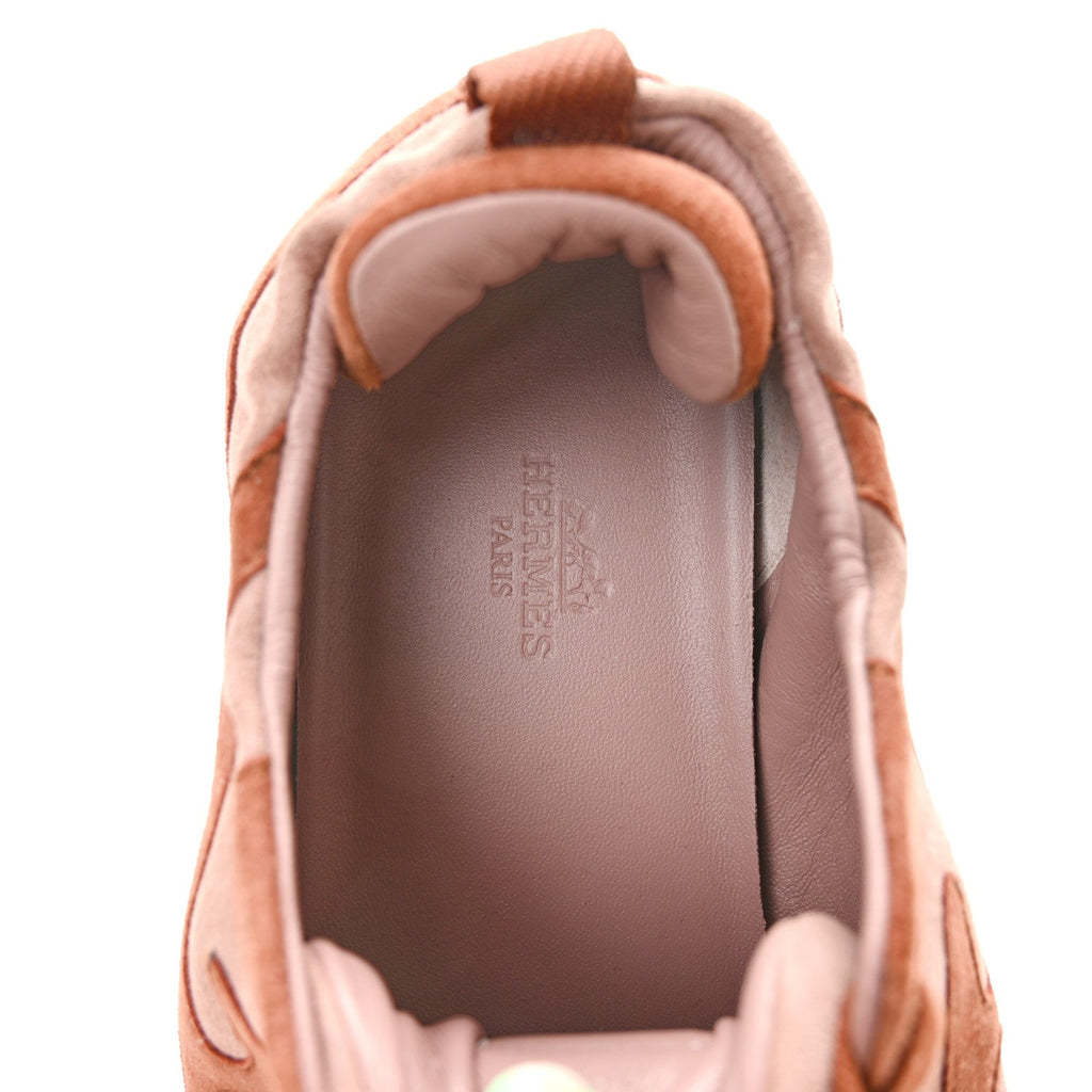 Suede Goatskin Jet Sneakers 38.5 Rose Antique Rouge Sepia wholesalehk.shop