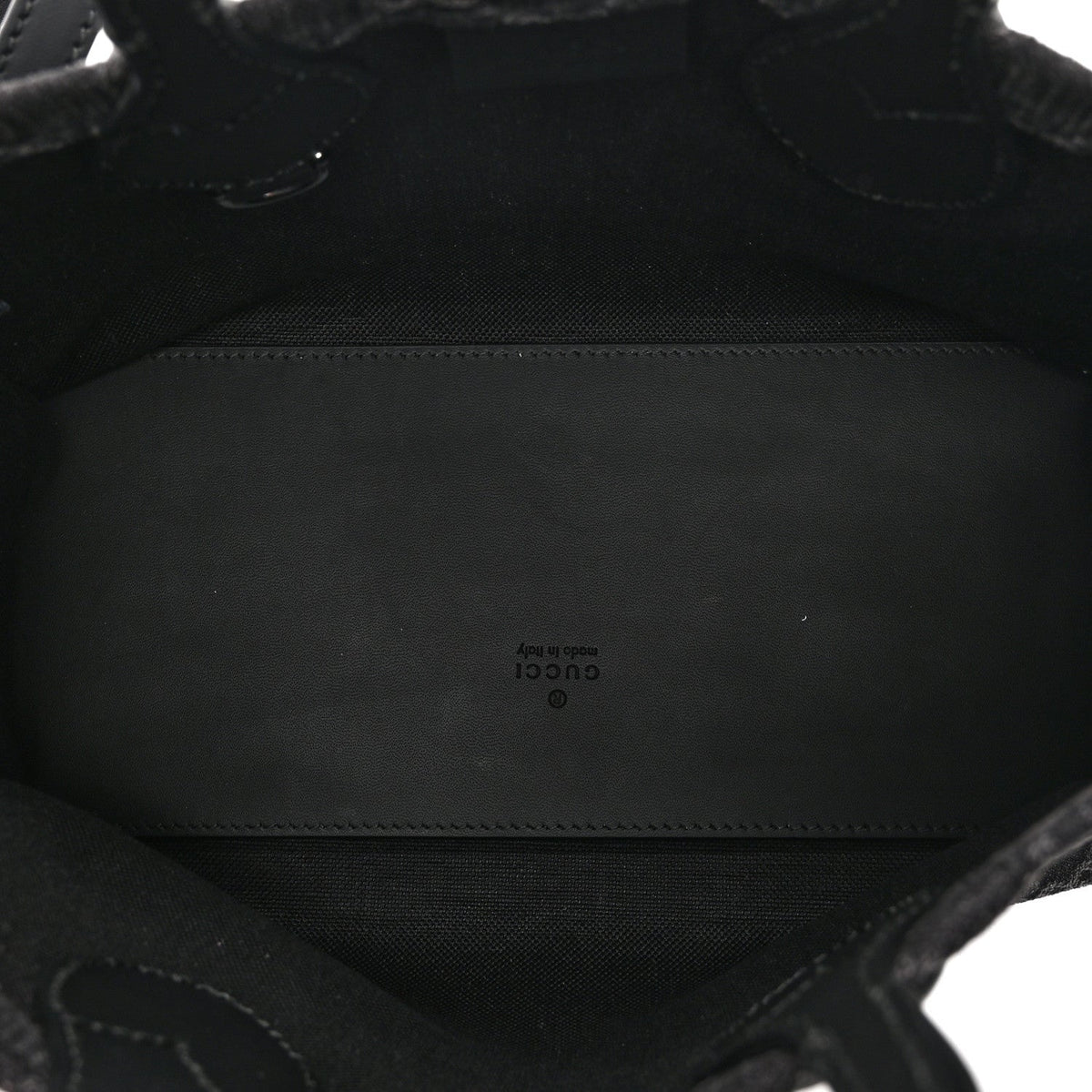 Denim Ophidia GG Monogram Tote Medium Black Grey wholesalehk.shop