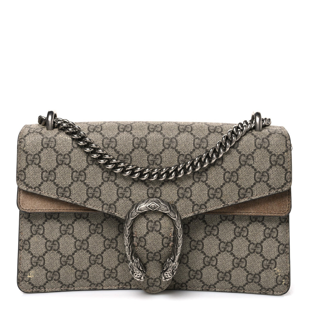 GG Supreme Monogram Small Dionysus Shoulder Bag Taupe wholesalehk.shop