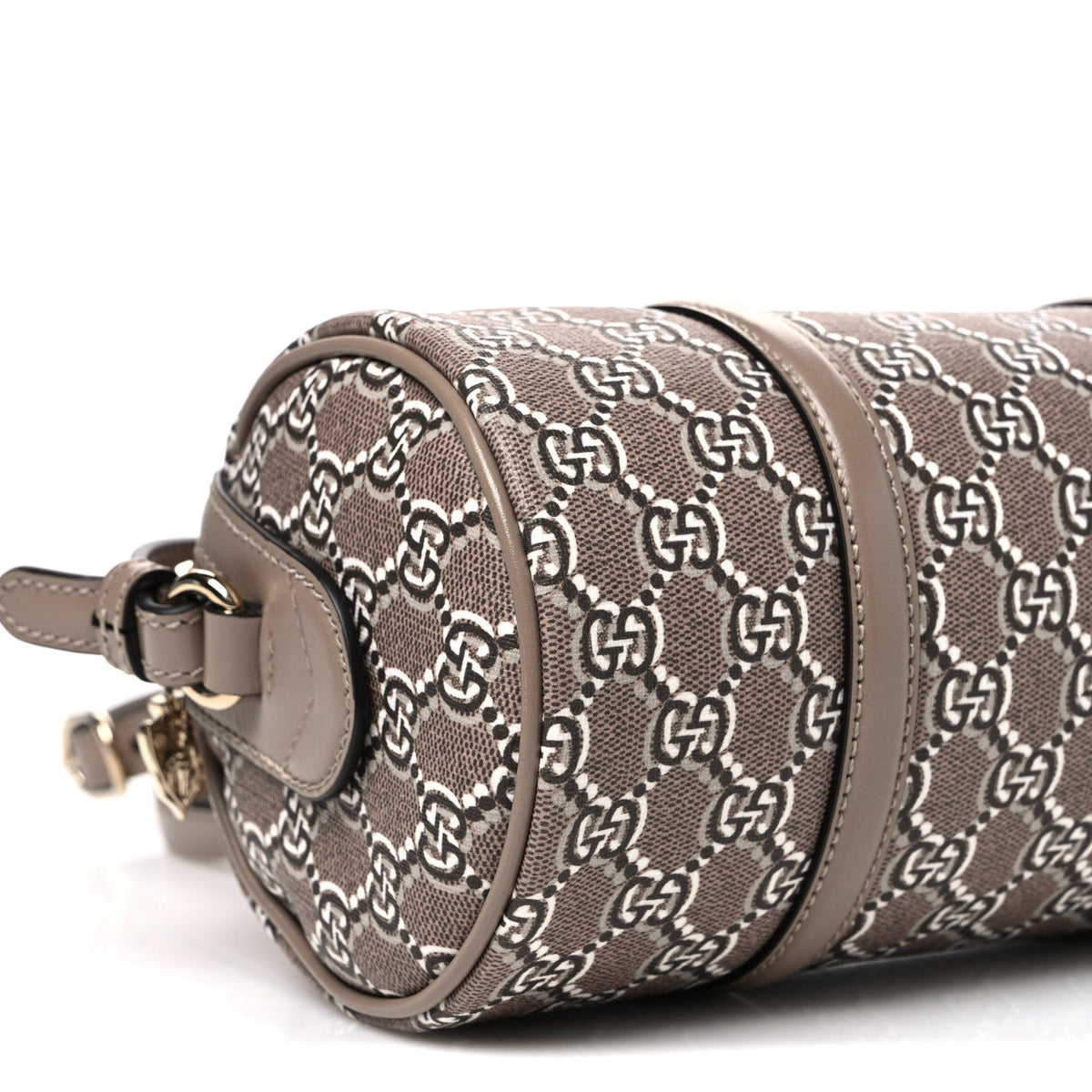 GG Shadow Monogram Ophidia Top Handle Bowler Bag Taupe wholesalehk.shop