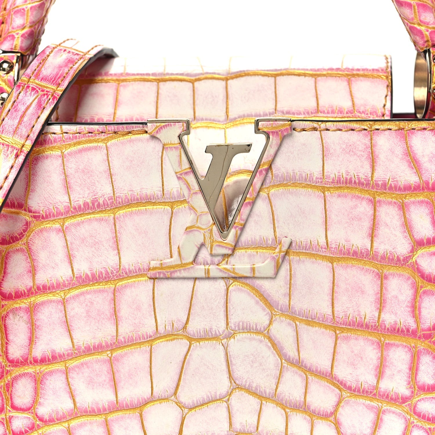 Crocodile Mini Capucines Sahara Rose £¨ Direct shipment via from wholesalehk.shop