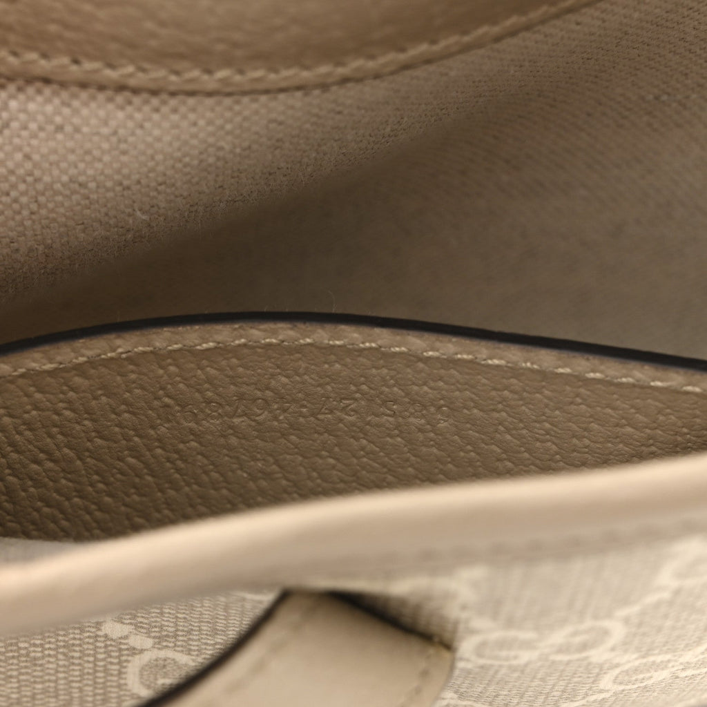 GG Supreme Monogram Textured Dollar Calfskin Mini Jackie 1961 Hobo Beige Mystic White Oatmeal £¨ Direct shipment via from wholesalehk.shop