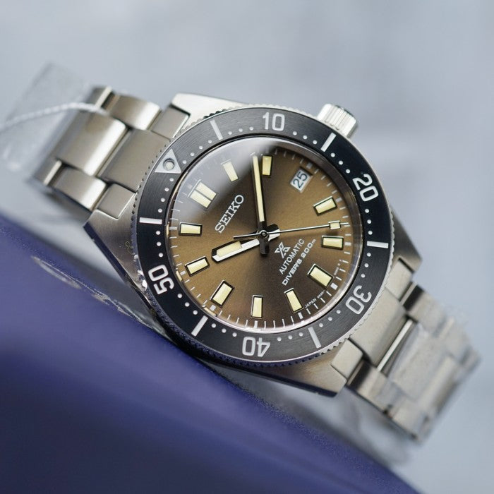 Seiko Prospex 55th Anniversary Edition Brown Dial Silver Steel Strap Watch For Men - SPB145J1 wholesalehk.shop