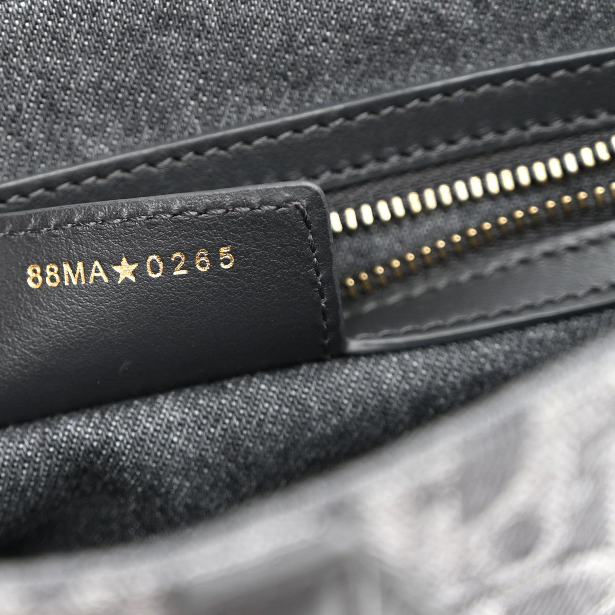 Denim Oblique Jacquard Saddle Bag With Strap Grey wholesalehk.shop