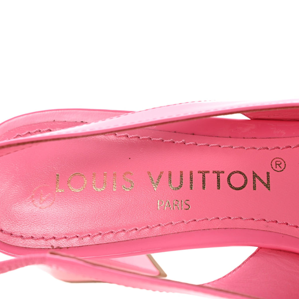 Patent Calfskin Shake Slingback Pumps 37.5 Pink £¨ Direct shipment via from wholesalehk.shop