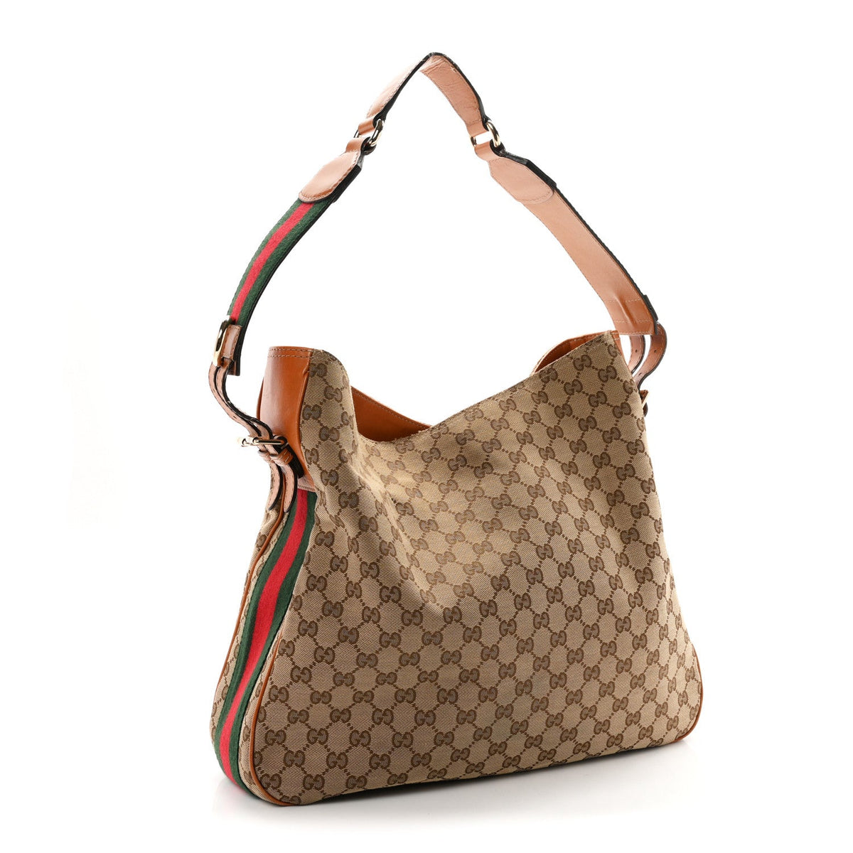 Monogram Medium Heritage Shoulder Bag Light Tobacco wholesalehk.shop