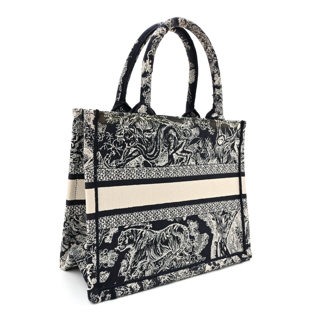 Canvas Embroidered Small Dioriviera Toile De Jouy Book Tote Blue £¨ Direct shipment via from wholesalehk.shop