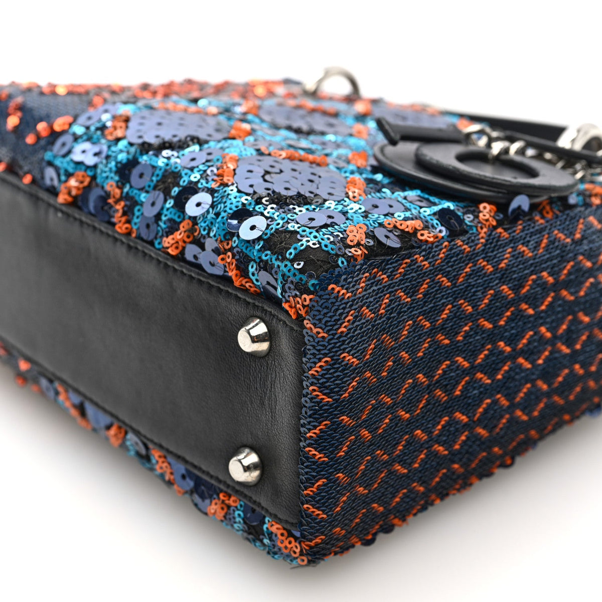 Sequin Lambskin Esprit Tokyo Mini Lady Dior Blue Multicolor wholesalehk.shop