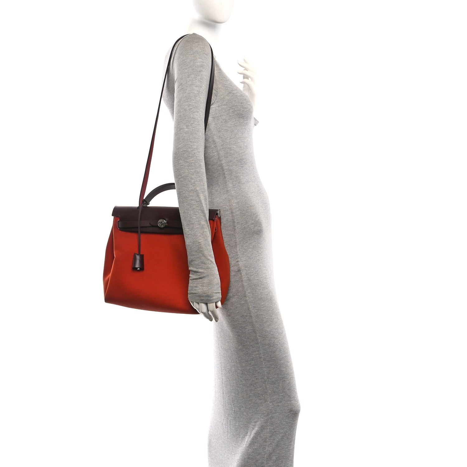 Military Toile Vache Hunter Tri-Color Herbag Zip Retourne 31 PM Rouge H Cuirve Orange Mecano £¨ Direct shipment via from wholesalehk.shop