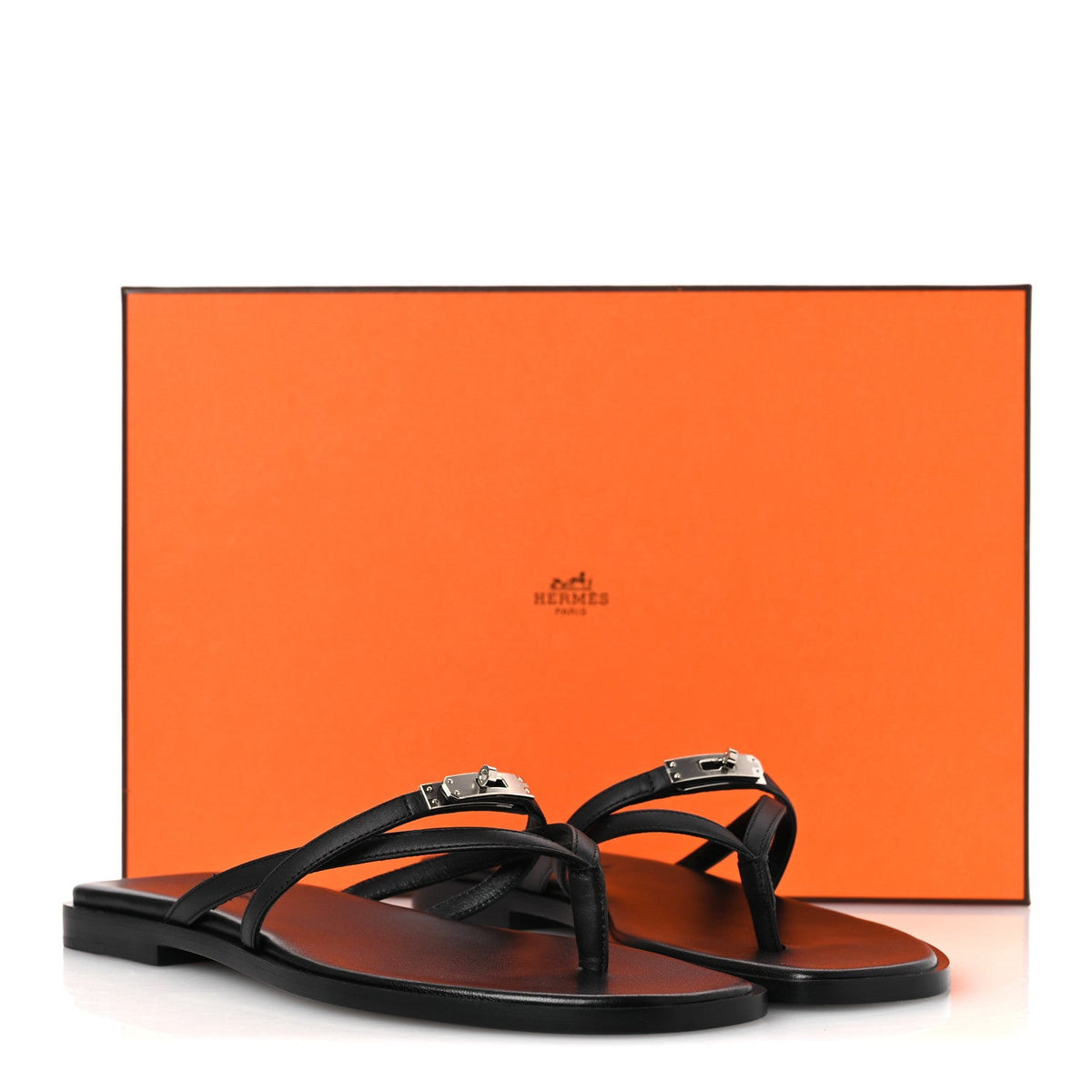 Calfskin Miss Sandals 37 Black wholesalehk.shop