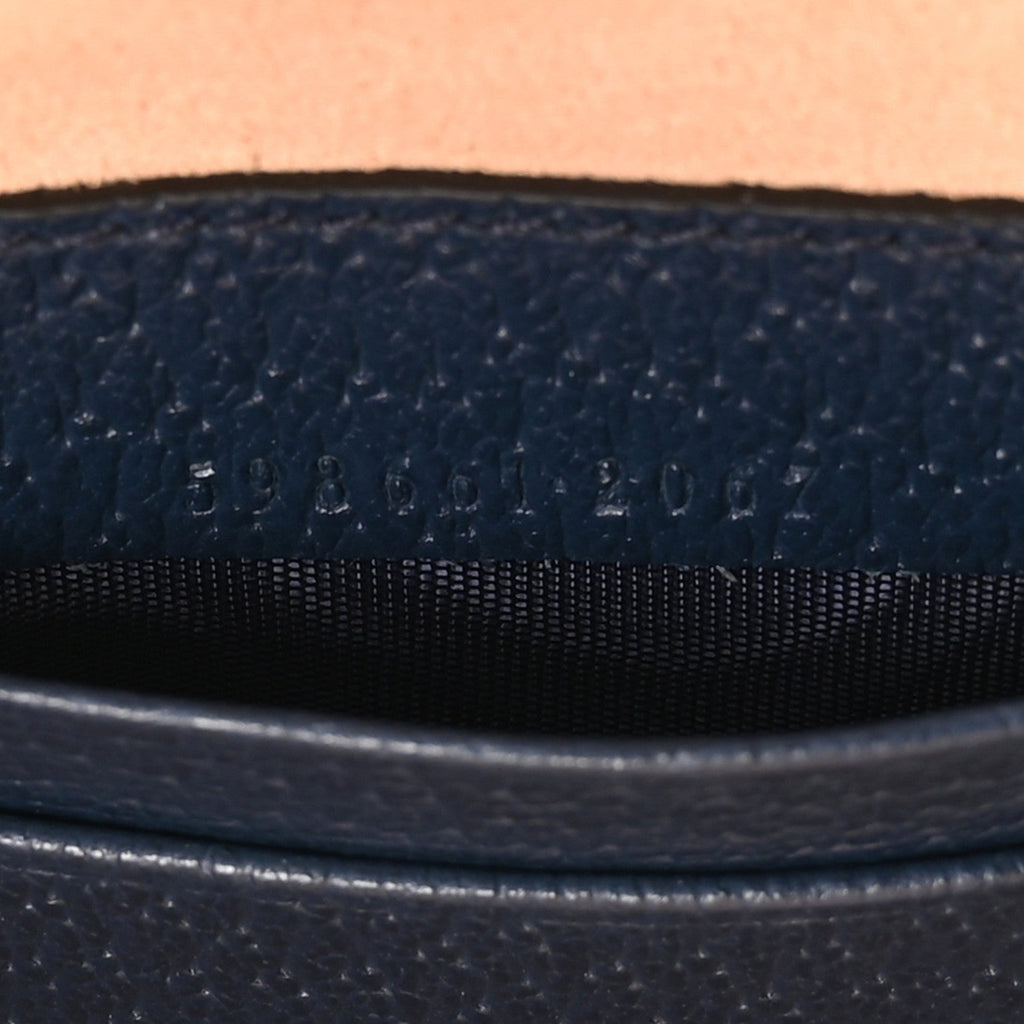 Textured Calfskin Web Mini Ophidia Round Backpack Blue Agata wholesalehk.shop