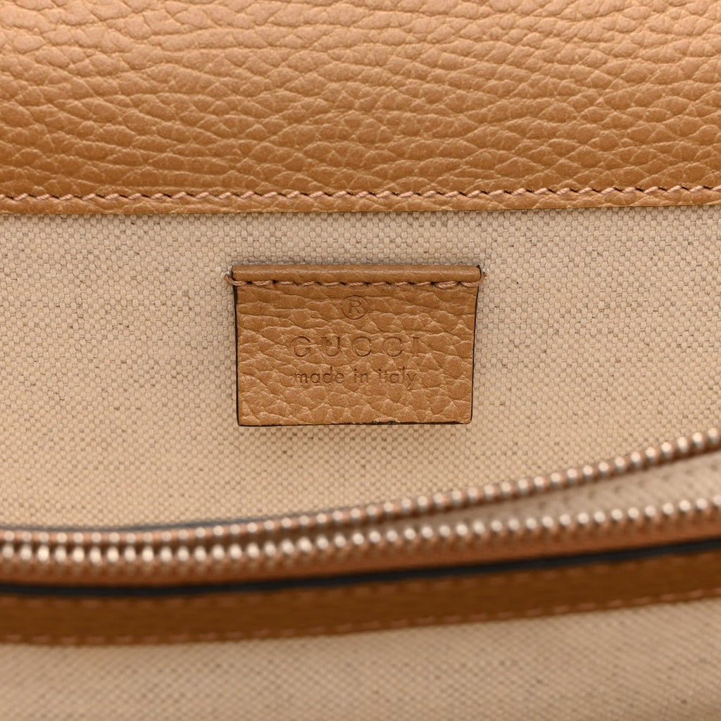 Dollar Calfskin Crystal Small Dionysus Shoulder Bag Natural Tan Black Diamond wholesalehk.shop