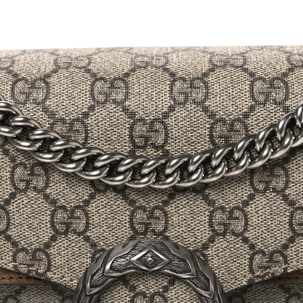 GG Supreme Monogram Small Dionysus Shoulder Bag Taupe wholesalehk.shop