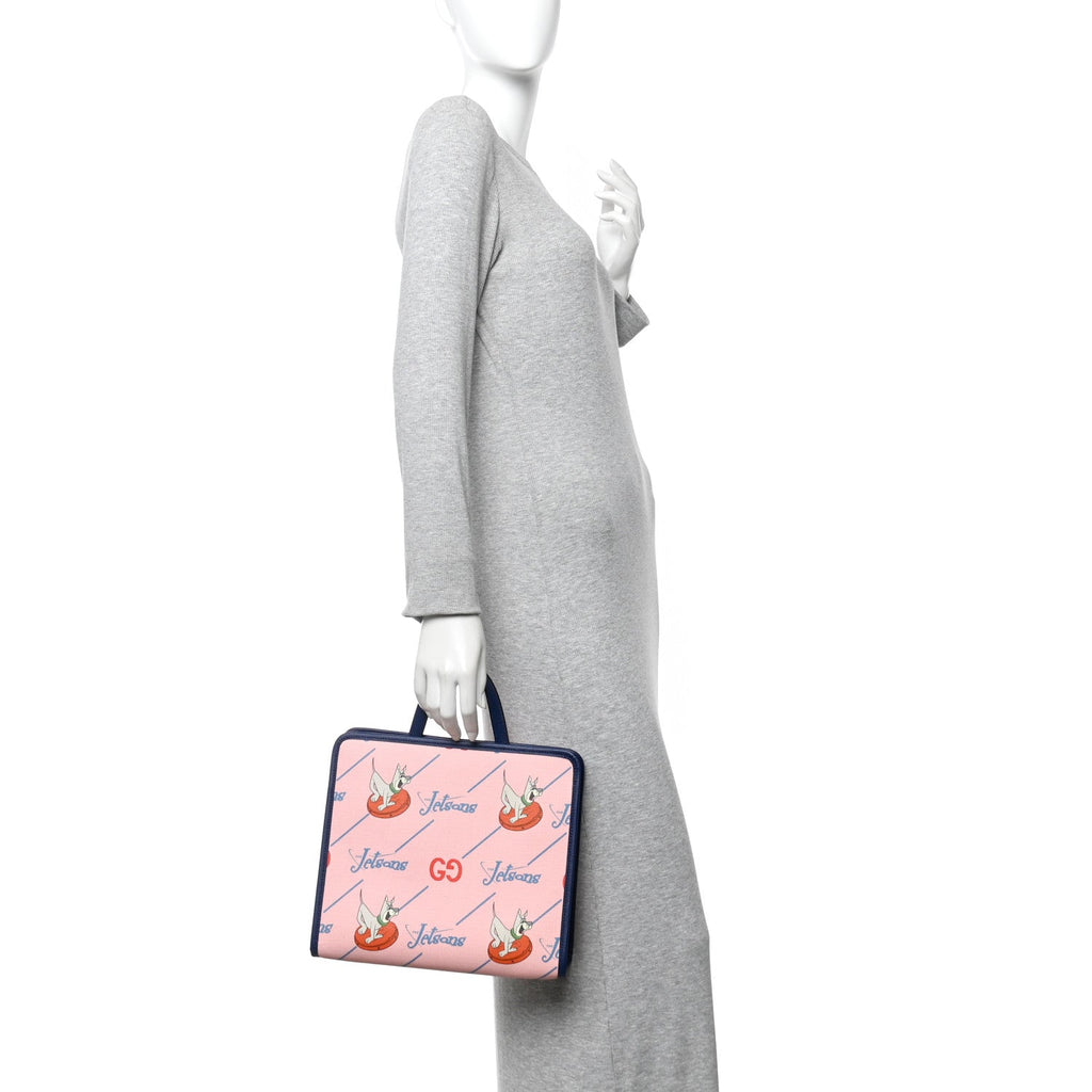 Coated Canvas Interlocking G The Jetsons Childrens Tote  Pink Multicolor wholesalehk.shop