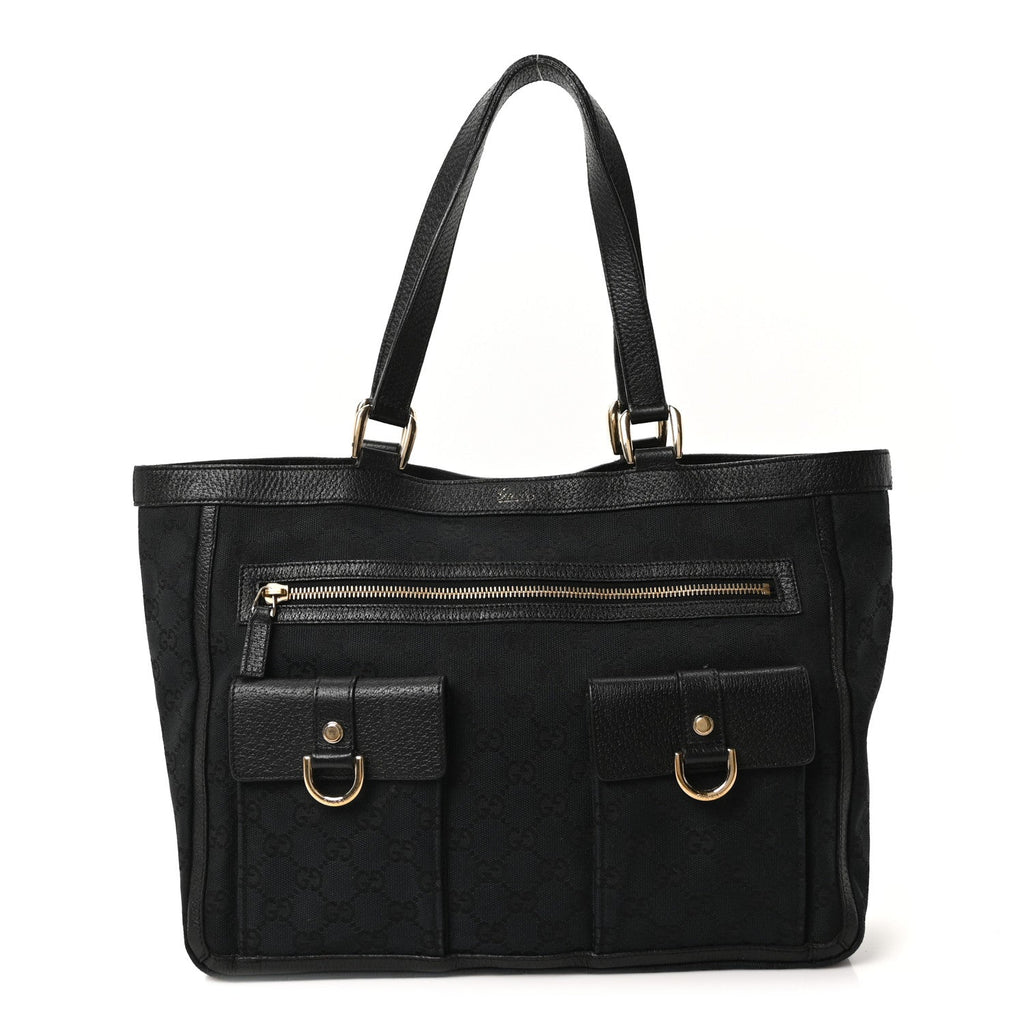 Monogram Abbey D Ring Tote Black wholesalehk.shop